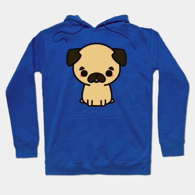 Cute pug Hoodie by peppermintpopuk